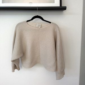 Giada forte made in Italy 100% cashmere ribbed size 1 cropped sweater.